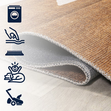 Chayton Minimalist Geometric Machine-washable Area Rug
